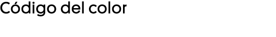 Código del color