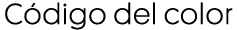Código del color
