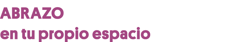 Abrazo en tu propio espacio