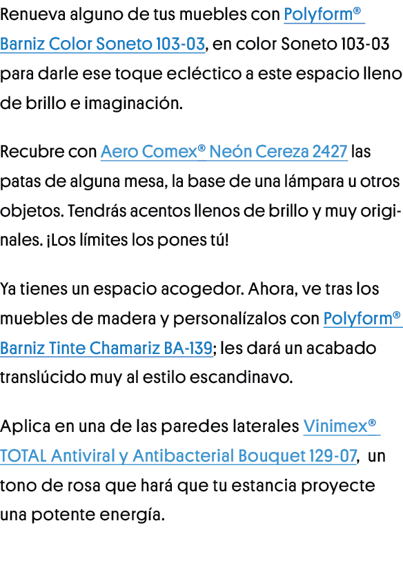 Renueva alguno de tus muebles con Polyform Barniz Color Soneto 103-03, en color Soneto 103-03 para darle ese toque ec   